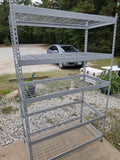 5-Tier Metal Frame Shelving Unit w/Wire Shelves