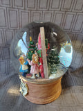 Musical "We Wish You a Merry Christmas" Snowglobe WORKS