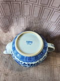 Blue and White Ceramic Teapot