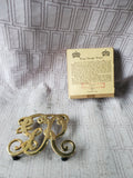 Virginia Metalcrafters Colonial Williamsburg Small Brass King George Trivet