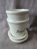 Pair of Ceramic "Basil" Planters