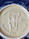 Bennington Pottery Blue Spongeware Pie Dish (BBB)