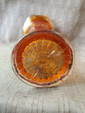 Iridescent Marigold Carnival Glass Vase