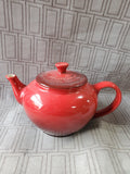 Le Creuset Red Traditional Teapot with Steeper