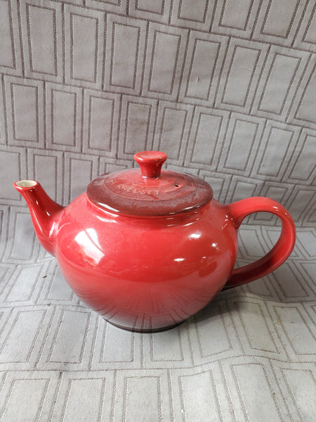 Le Creuset Red Traditional Teapot with Steeper