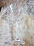 Set of 4 Clear Glass Martini Glasses