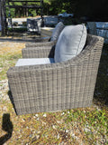 Pair of Broyhill All Weather Wicker Swivel/Rocking Chairs