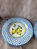 Set of 4 Colonial Williamsburg Lemon Melamine Salad Plates