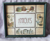 Framed "I Love Antiques and Everything Old" Print