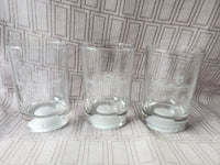 Set of 3 Colonial Williamsburg Golden Horseshoe Golf Club Whiskey Glasses