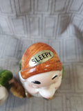 Walt Disney Productions Ceramic Snow White, Sleepy, and Bashful Figurine Set