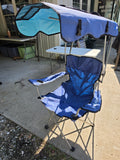 Kelsyus Folding Arm Chair w/Sun Shade