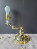 Vintage Brass Swing Arm Table Lamp WORKS