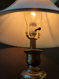 Resin and Metal Faux Marble Table Lamp WORKS