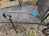 Classic Black Metal Chaise Lounge