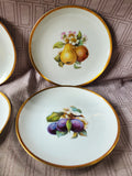 Set of 4 Hutschenreuther Selb Bavaria Fruit Salad Plates