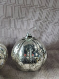 Pair of Mercury Glass Pumpkins
