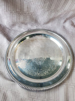 Webster & Wilcox Round Silverplate Serving Tray