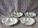 Lot of 4 Vintage Porcelain Bone Dishes