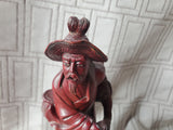Hand Carved Asian Inspired Man Figurine (A)
