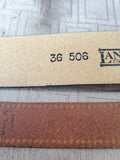 Pair of Ralph Lauren and Land's End Leather Belts—Women's Size XL & Size 36