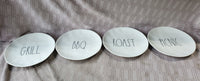 (C) Set of 4 Rae Dunn Melamine by Magenta Salad Plates