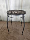 Black Metal Plant Stand(A)  *Two Available,  Priced Separately *