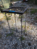 Black Metal Folding Plant Stand