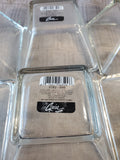 Set of 6 Crisa Clear Glass Square Bowls