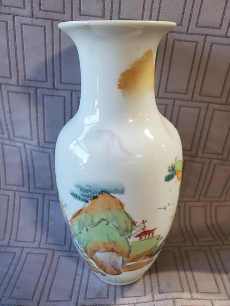 Asian Inspired Ceramic Vase