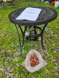 Evergreen Outdoor Firepit Table w/Removable Glass Top