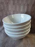 Set of 5 Primagera White Soup Bowls