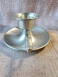 Pewter Chamberstick Candle Holder