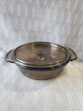 Anchor Hocking Amber Glass Covered Baking Dish