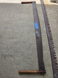 Two Vintage 2-Man Crosscut Logging Saws