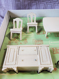 Vintage Strombecker True Scale Play Furniture Dining Room Set Model No. 72-200 (B)