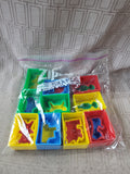 Lot of Plastic Blocks with Figural Inserts