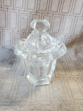Baccarat Crystal Mustard Jar with Spoon