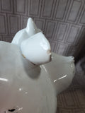 Apropos White Ceramic Cow Planter