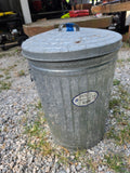 20 Gal Galvanized Steel Trash Can w/Lid
