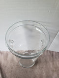 Tall Clear Glass Vase
