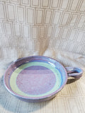 Hanselmann Pottery Blue Glazed Pan