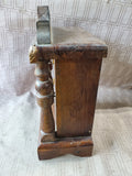 Vintage Wooden Mantle Clock DOES NOT APPEAR TO BE WORKING
