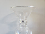 Tall Clear Glass Candle Holder