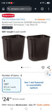 Two Rubbermaid 2956 7-Gal Trash Cans