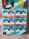 TDK Set of 6 MC60 Mini Cassette Tapes UNOPENED