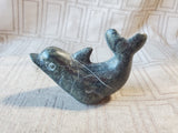 Carved Stone Dolphin Paperweight