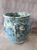 Signed Glazed Pottery Pitcher Vase