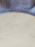 Signed Don Glasglow Pottery Ski Plate