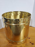 Large Brass Cache Pot